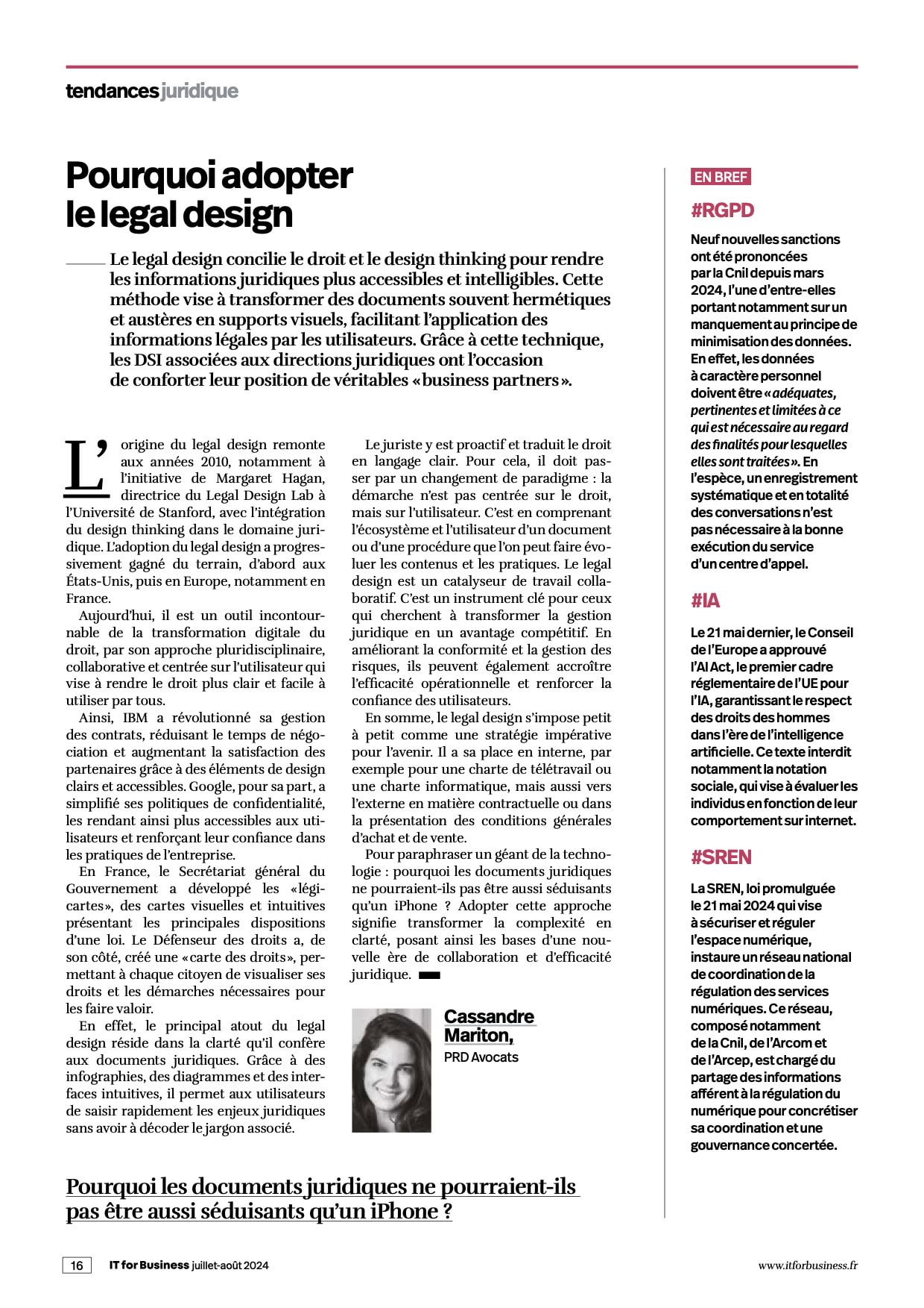 En este momento estás viendo Pourquoi adopter le legal design